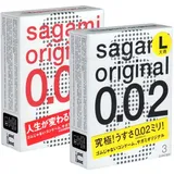 Sagami Original TEST-SET - 2 x 3 latexfreie Kondome, japanische Kondome, hypoallergen, hygienisch verpackt