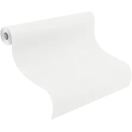 Rasch Textil Rasch Vliestapete 127201 Feel Good weiß überstreichbar, 10,05 x 0,53 m