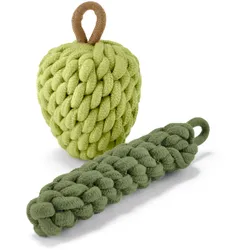 Tchibo - Hundespielzeug Apfel-Zucchini - olivgrün