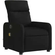vidaXL Massagesessel verstellbare Rückenlehne 146 x 76,5 x 100 cm Schwarz mit Fernbedienung