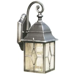 Wand Spot Lampe Leuchte Silber Schwarz Alu Außen Veranda Terrasse Beleuchtung