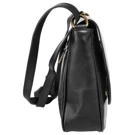 Cluty Umhängetasche Leder Schwarz