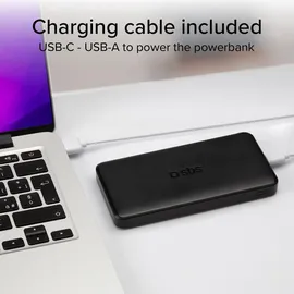 SBS TTBB10000FASTK Powerbank fast charge mit 10000 mAh Schwarz