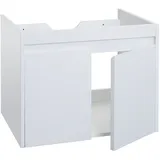Mendler Waschbeckenunterschrank 2 Türen 59 x 48 x 45,5 cm Weiß