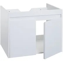 Mendler Waschbeckenunterschrank 2 Türen 59 x 48 x 45,5 cm Weiß