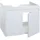 Mendler Waschbeckenunterschrank 2 Türen 59 x 48 x 45,5 cm Weiß