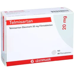 TELMISARTAN Glenmark 20 mg Filmtabletten 98 St
