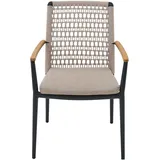 Siena Garden Cortina Stapelsessel 56,5 x 62 x 84 cm grau