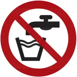 Verbotszeichen Kein Trinkwasser, Typ: 02200