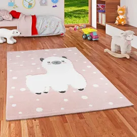 Pergamon Maui Kids Alpaka Kinderteppich 140 x 200 cm Rosa/Pink