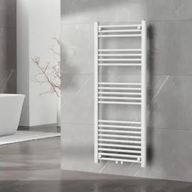 neu.haus Handtuchheizkörper Voss 1200 x 500 mm 500 W weiß Mittelventil