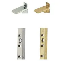 Hettich Bodenträgerschiene für Bodenträger Vari 47612 Stahl vernickelt