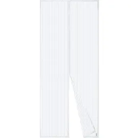 luxuskollektion Fliegengitter Tür Magnetvorhang 90 x 200 cm Weiß