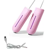 Schuhtrockner Elektrisch, Schuhwärmer, Stiefeltrockner, Mini Skischuhtrockner, Deodorant Entfeuchtung, Schuhtrockner,(Rosa)