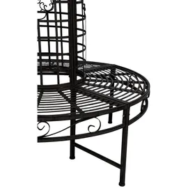 deluke Baumbank 121 x 112 x 121 cm Schwarz