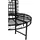 deluke Baumbank 121 x 112 x 121 cm Schwarz