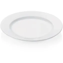 30 flache Teller Ø 19 cm weiß, Porzellan