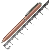 Online Miniatur Dreh-Kugelschreiber Rosegold mit Metallclip, D1-Standardmine | Mini-Kuli fürs Portemonnaie | 8 cm Länge, passend für Geldbeutel & kleine Taschen für unterwegs | Schreibfarbe blau