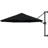furnicato Wandschirm Ø 300 cm Schwarz