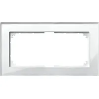 Merten M-PLAN Echtglasrahmen 2fach, Brillantweiß