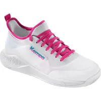 Kempa Kourtfly Jr Handball-Schuhe, weiß/Cyan/Purple, 36 EU