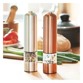 Relaxdays elektrische Pfeffermühle bronze 23,0 cm