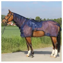 Euroriding AusreitFliegendecke mit Fransen - navy - 135