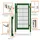 FA-Bausysteme Gartentor voll Rahmen 120 x 160 cm Moosgrün