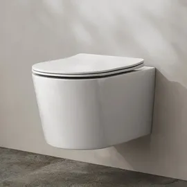 Kronenbach Tube Wand-WC mit WC-Sitz Weiß