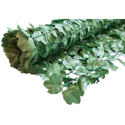 Sichtschutzzaunmatten WINDHAGER, grün, H:100cm, Kunststoff, Zaunelemente, natürlich wirkende Ahornoptik durch unregelmäßige Blattfarbe, L: 3 m