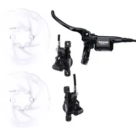 Tektro Auriga Twin HD-T525 Bremssattel Schwarz - Hydraulischer Scheibenbremss...
