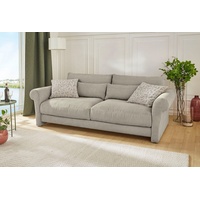 Jockenhöfer Gruppe Big-Sofa Maxima, Federkern,Schaumflocken,hervorragendes Sitzgefühl,Bezug in Cord beige