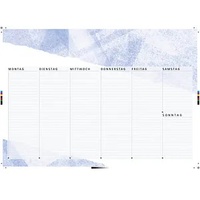 Schreibtischunterlage blau Papier 60,0 x 42,0 cm, 40 Blatt