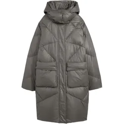 Damen Daunenmantel wasserabweisende Outdoor-Jacke mit Kapuze 955477 Grau - 