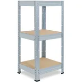 shelfplaza PRO 90x60x60 cm Schwerlastregal in verzinkt mit 3 Böden und 200 kg Traglast pro Boden