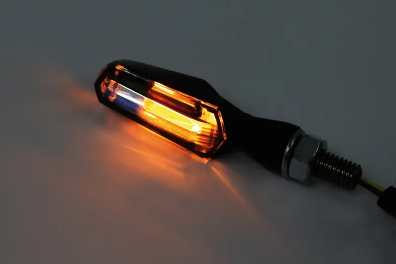 HIGHSIDER smart SCURO 2in1 LED-Blinker mit Positionslicht, Somke-Linse, schwarz