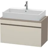 Duravit DuraStyle Waschtisch-Unterschrank DS530309143 90 x 47,8 cm, taupe/basalt matt, für Konsole, 1 Auszug
