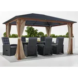 Konifera Pavillon Samos 3 x 4 m Braun