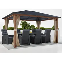 Konifera Pavillon Samos 3 x 4 m Braun