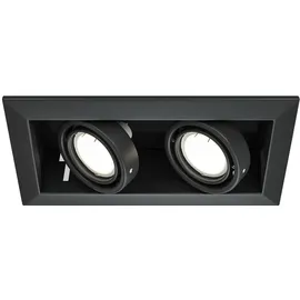 Maytoni Einbauleuchte Metall Schwarz (L 24,5 cm)