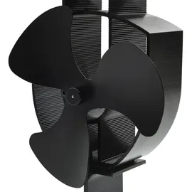 vidaXL Kaminventilator mit 3 Blättern 8 x 22,5 cm schwarz