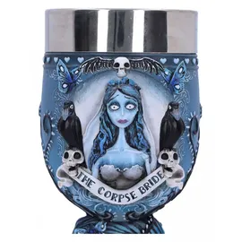 Nemesis Now Corpse Bride Kelch Emily 21 cm - Blau/Silber/Schwarz