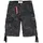 Alpha Industries Jet Shorts black camo, 33
