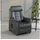 Duo Collection TV-Sessel Sorrent Mikrofaser 77 x 107 x 87 cm Grau mit Sitzheizung und elektrischer Aufstehhilfe