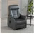 Duo Collection TV-Sessel Sorrent Mikrofaser 77 x 107 x 87 cm Grau mit Sitzheizung und elektrischer Aufstehhilfe