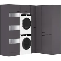 OPTIFIT Waschsäulen-Set Kiel420 213,2x150 x210 x57,1 cm Anthrazit Matt