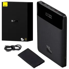Baseus Blade 20000 mAh 100 W, 74 Wh), Powerbank, 20.000mAh, 2x USB + 2x USB-C, 100W, schwarz