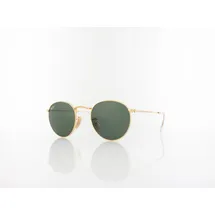 Ray-Ban Round Metal RB3447 001 47-21 polished gold/green classic