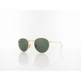 Ray-Ban Round Metal RB3447 001 47-21 polished gold/green classic