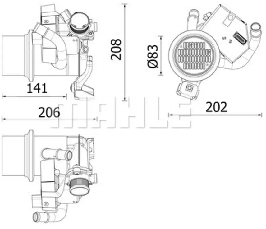 AGR Ventil MAHLE CE 39 000P